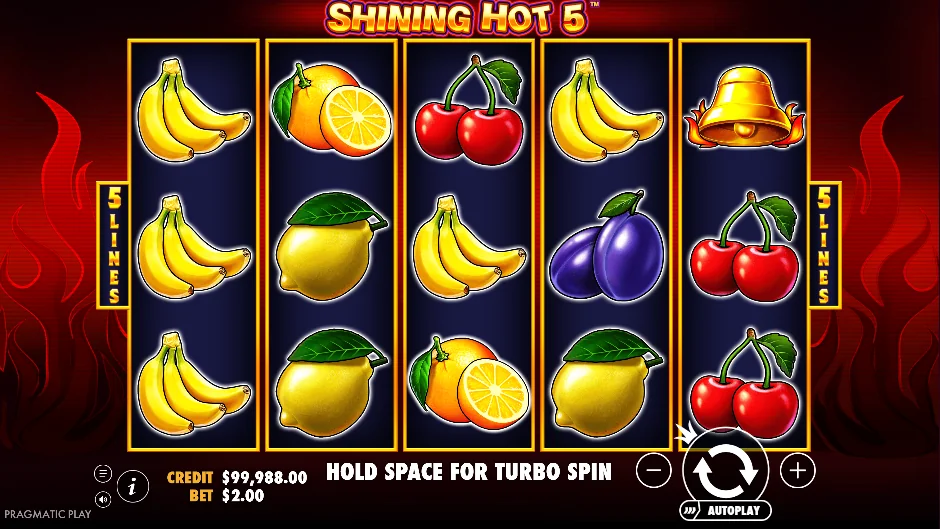 Shining Hot 5 slot game screenshot
