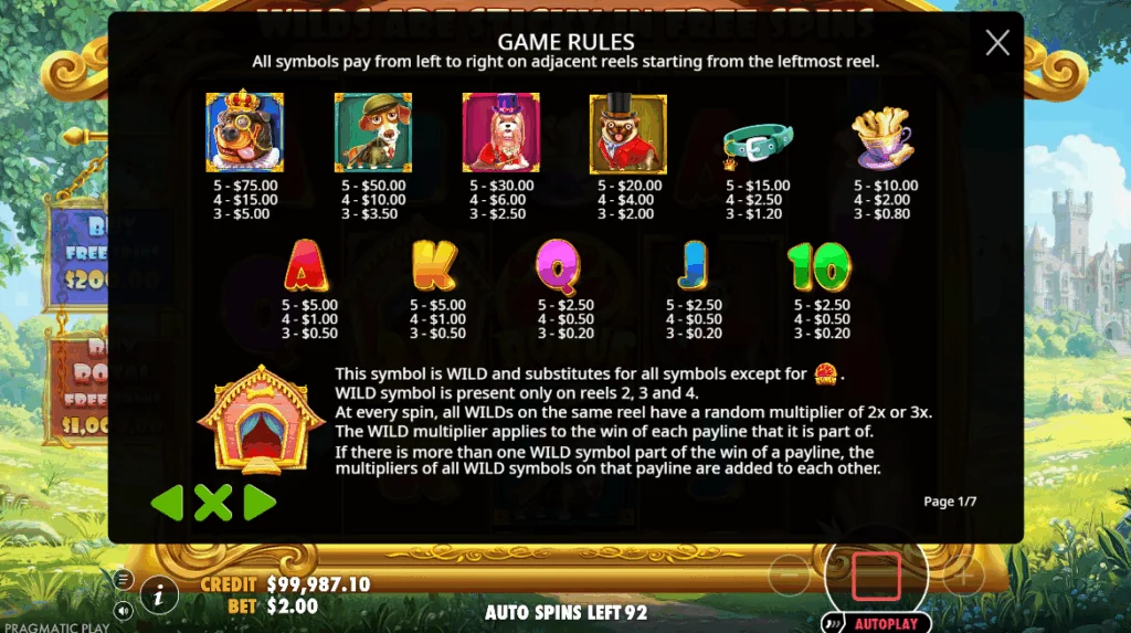 The Dog House – Royal Hunt slot features and rtp