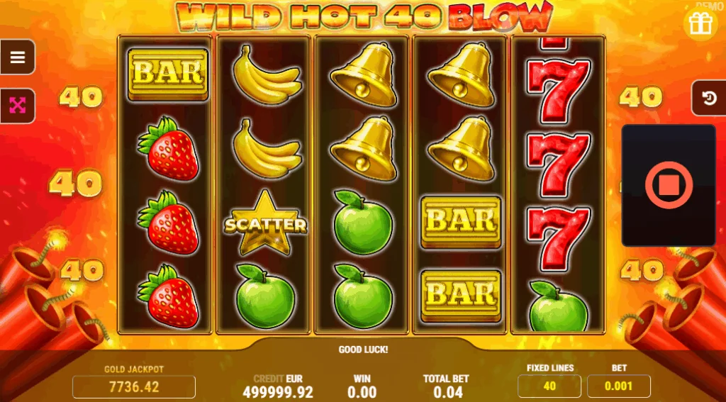 Wild Hot 40 Blow demo gameplay