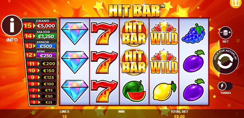 Hit Bar slot game screenshot
