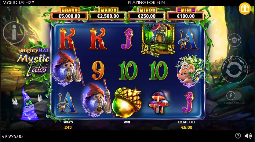Mighty Hat: Mystic Tales slot game screenshot