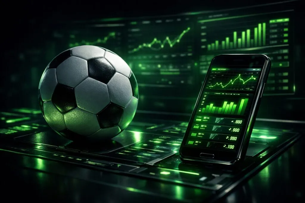 online football betting concept