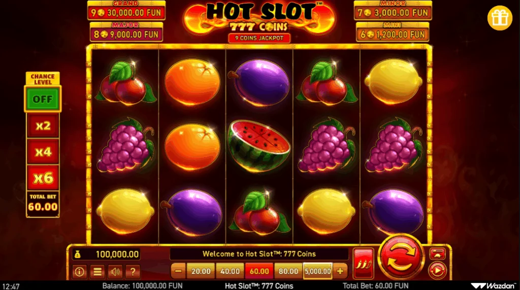777 Coins gameplay