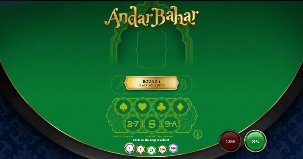 Andar Bahar slot game screenshot