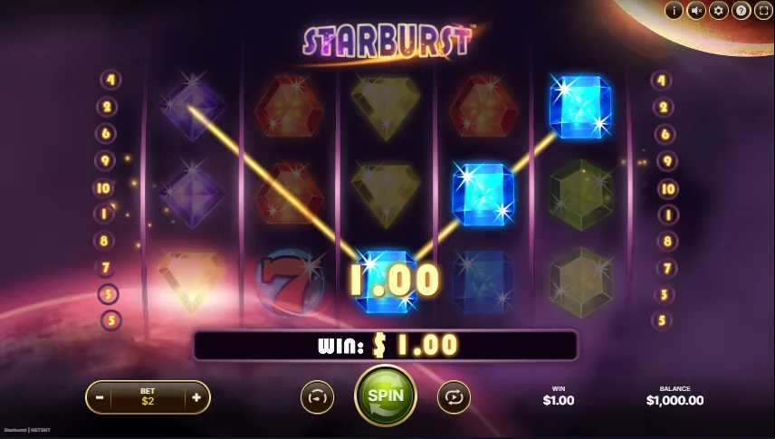 Starburst slot game