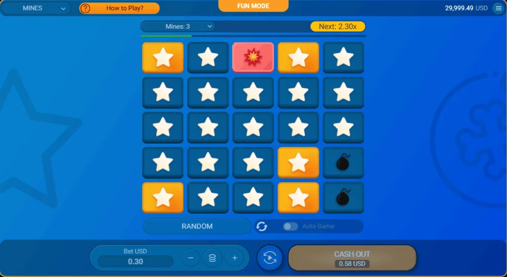 Mines slot features and rtp