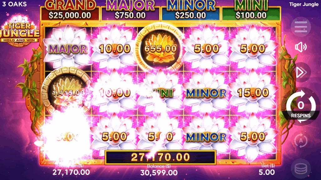 Tiger Jungle slot features and rtp
