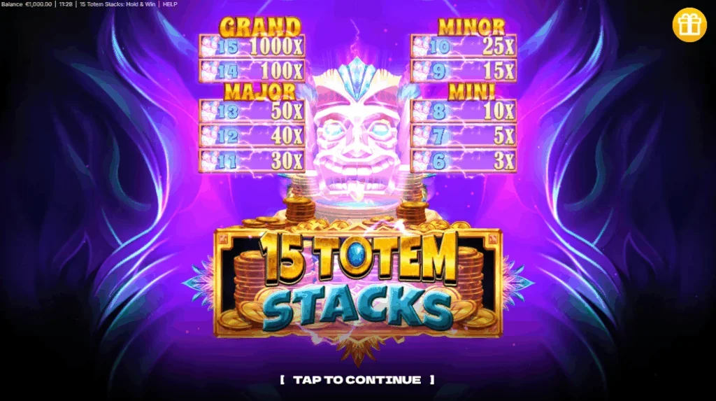 15 Totem Stacks: Hold & Win slot game screenshot