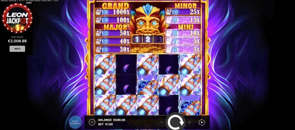 15 Totem Stacks: Hold & Win demo gameplay how to play