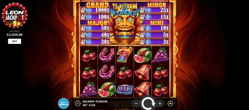 15 Totem Stacks: Hold & Win slot features and rtp