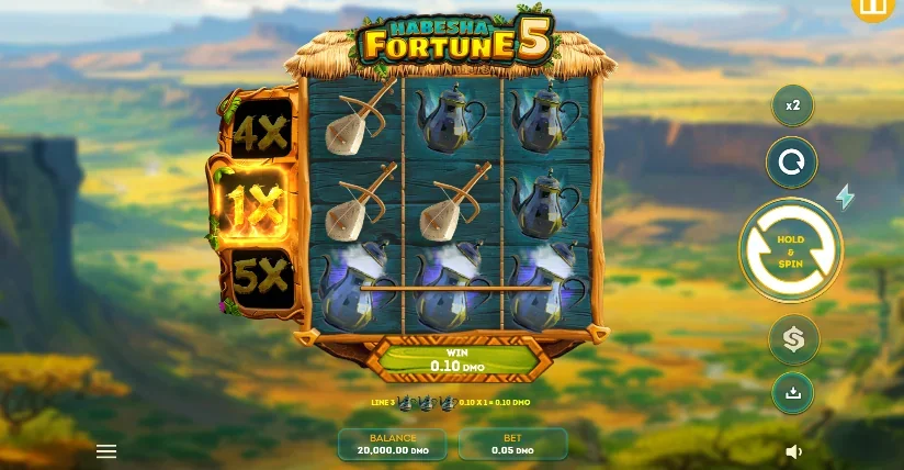 Habesha Fortune 5 slot features and rtp