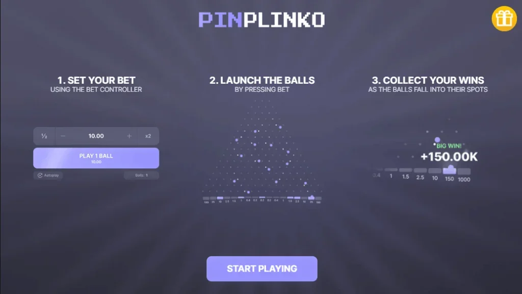 Pin Plinko slot game