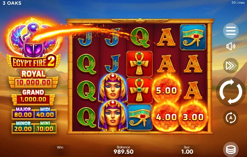 Egypt Fire 2 slot game