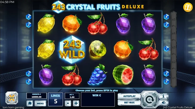 243 Crystal Fruits Deluxe slot game screenshot