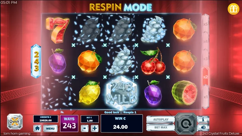 243 Crystal Fruits Deluxe slot game