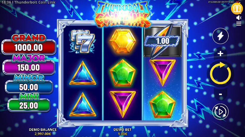 Thunderbolt Coin Link: Running Wins slot game
