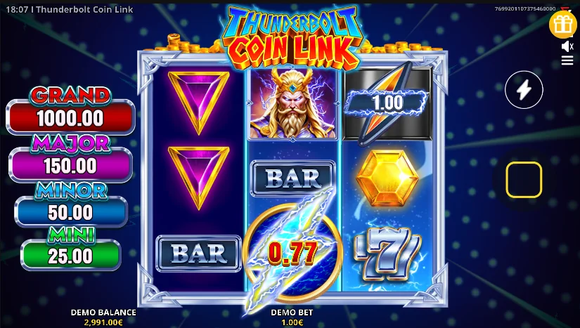 Thunderbolt Coin Link: Running Wins slot features and rtp