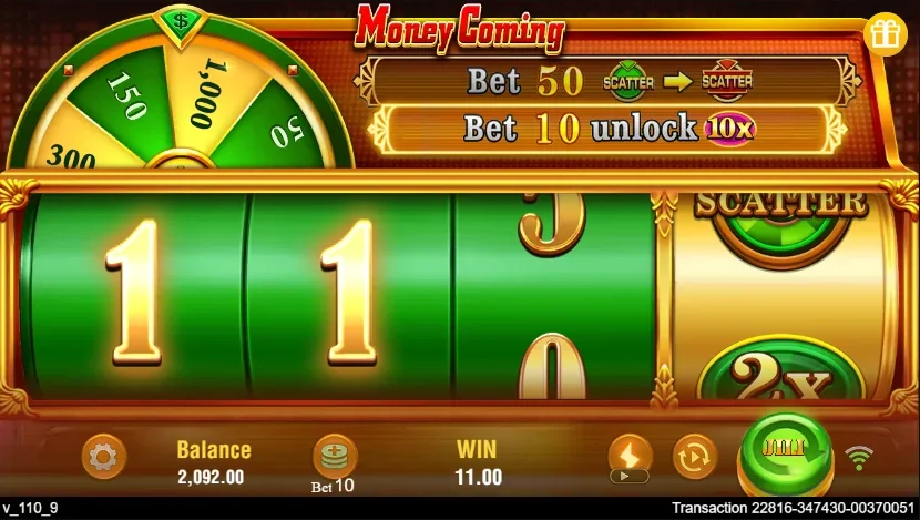 Money Coming slot game