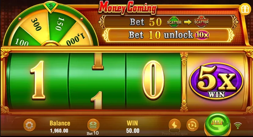 Money Coming slot features and rtp