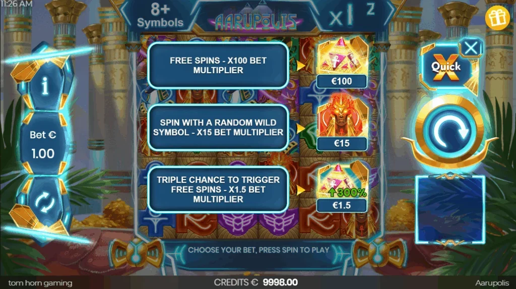 Aarupolis slot game