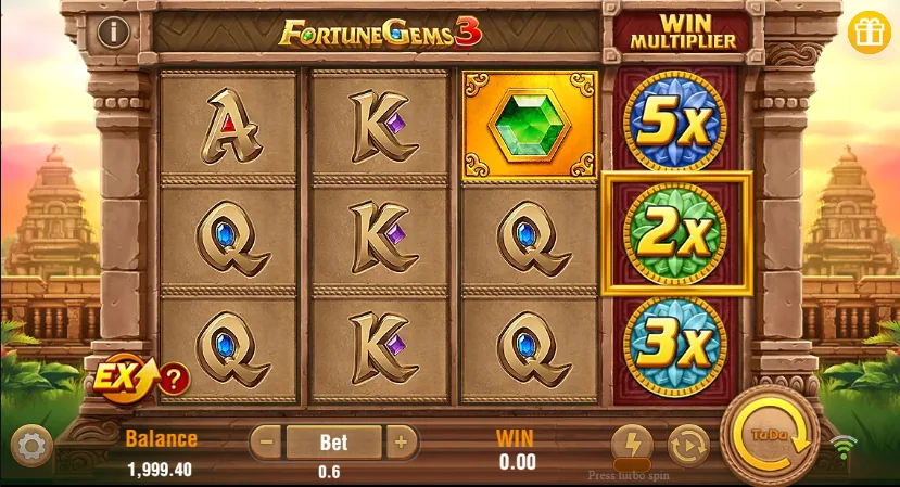 Fortune Gems 3 slot game screenshot