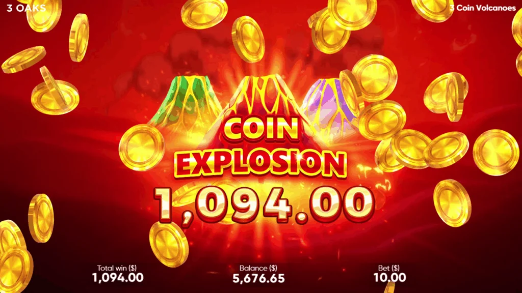 3 Coin Volcanoes slot features and rtp