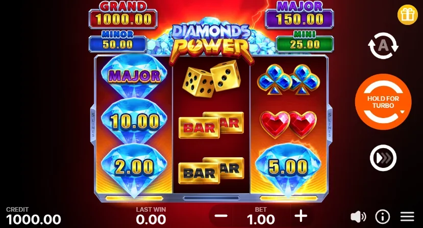 Diamonds Power: Hold and Win slot game screenshot