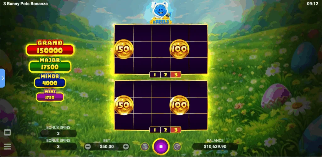 3 Bunny Pots Bonanza demo gameplay how to play