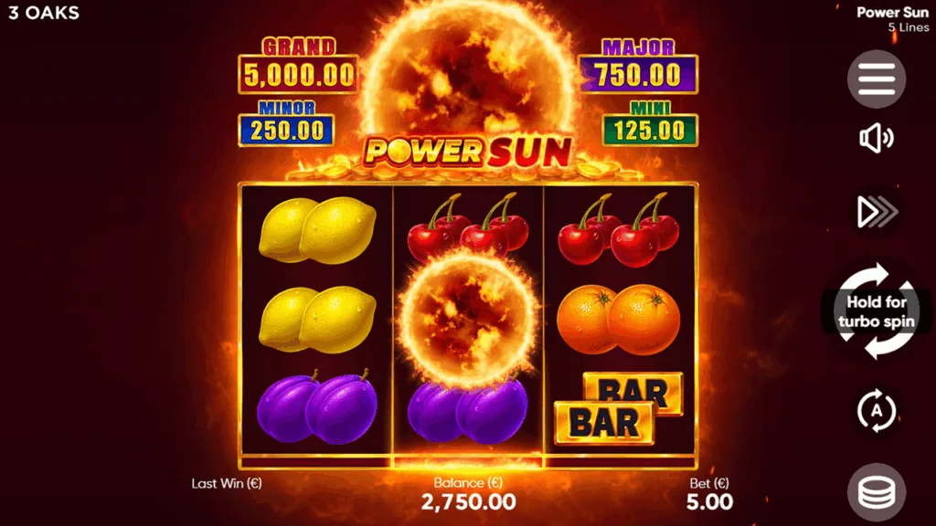 Power Sun XXL slot game screenshot