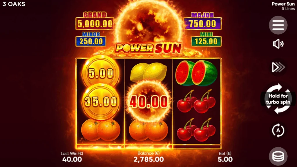Power Sun XXL demo gameplay how to play
