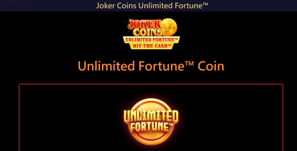 how to play Joker Coins Unlimited Fortune slot game