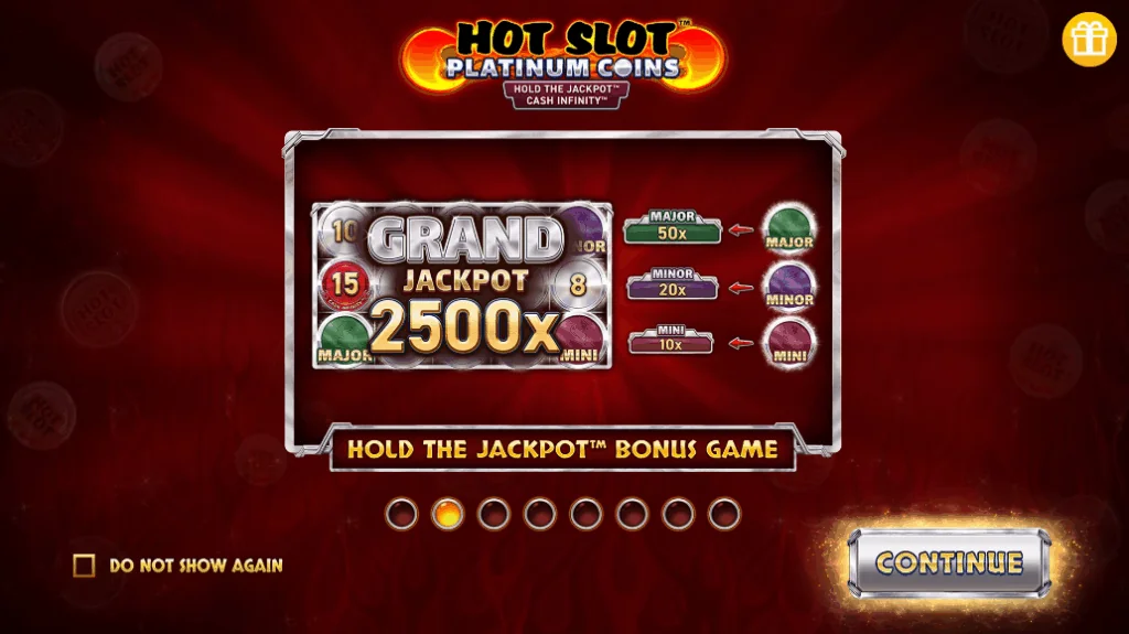 Hot Slot: Platinum Coins Burning Board slot game screenshot