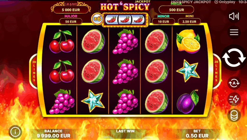 Hot and Spicy Jackpot slot game