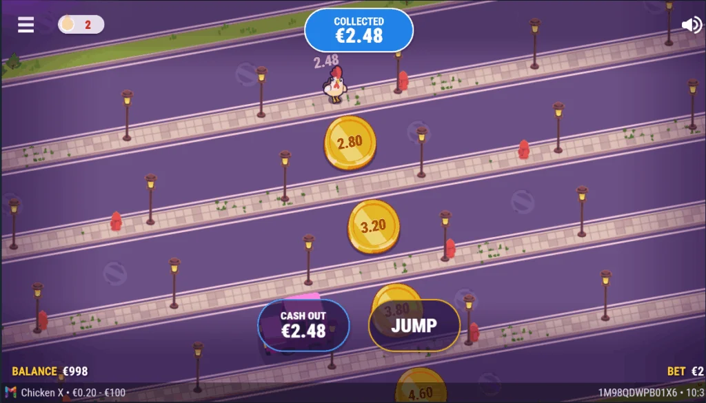 Chicken X Game slot game screenshot
