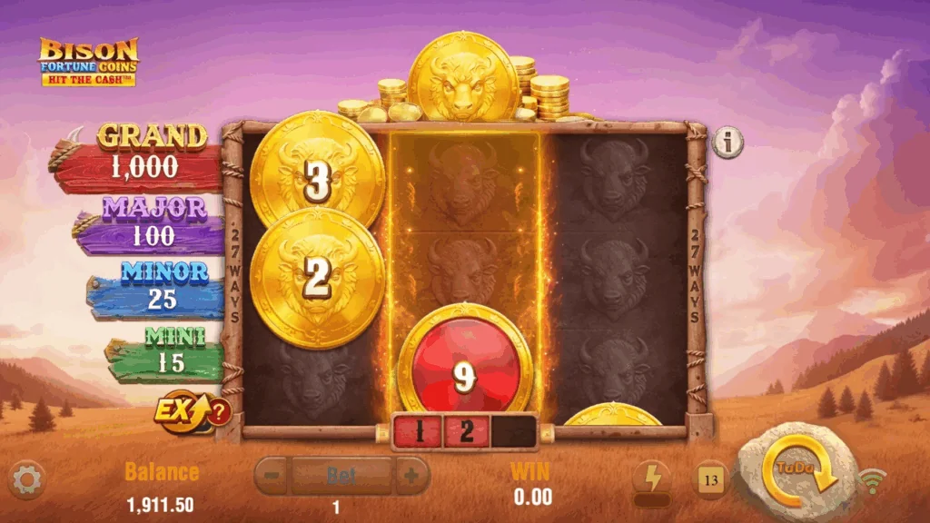 Bison Fortune Coins demo gameplay how to play