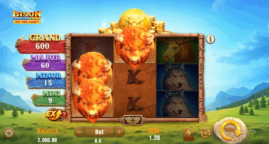 Bison Fortune Coins slot features and rtp