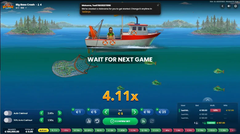 Big Bass Crash slot game