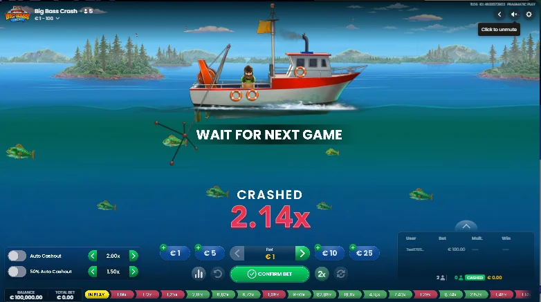 Big Bass Crash slot features and rtp