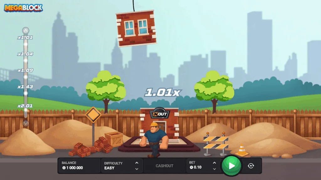 MegaBlock slot game screenshot