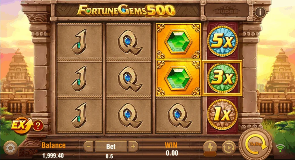 Fortune Gems 500 slot game screenshot